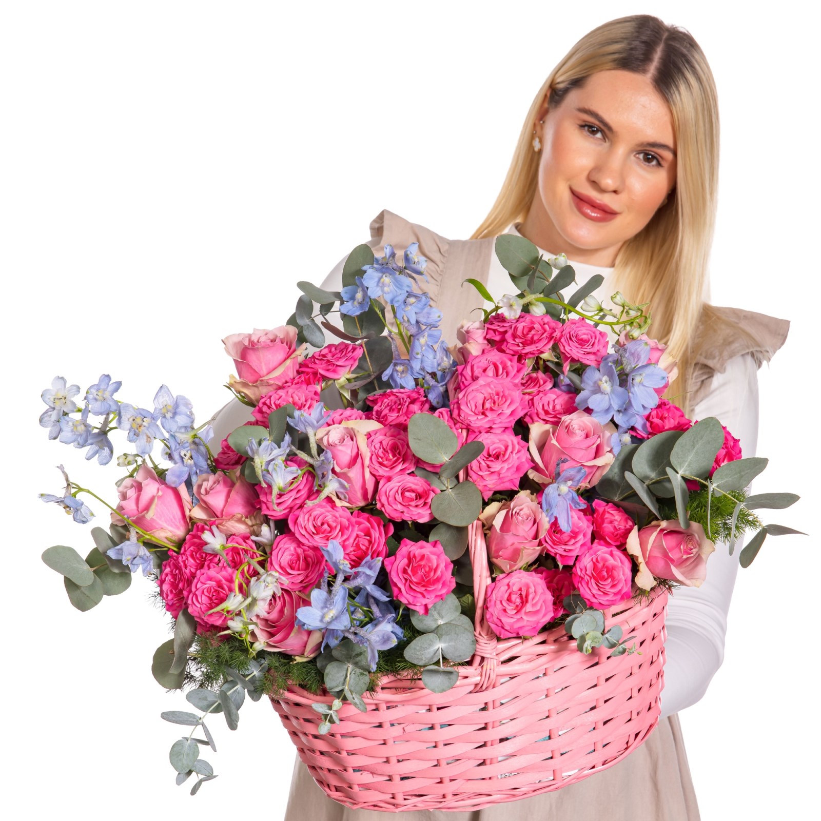 Pembe Düşler Gül Sepeti